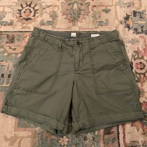 Gap Green Girlfriend Chino Shorts